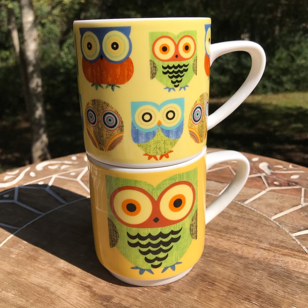 Creative Tops LTDS OWLS STACKABLE MUGS